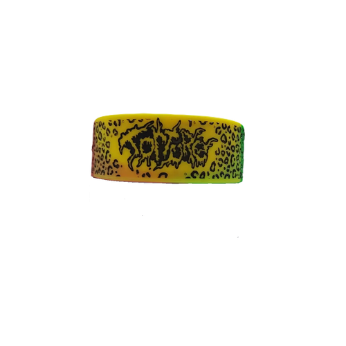 Leopard Rasta Bracelet (Wide/Chunky)